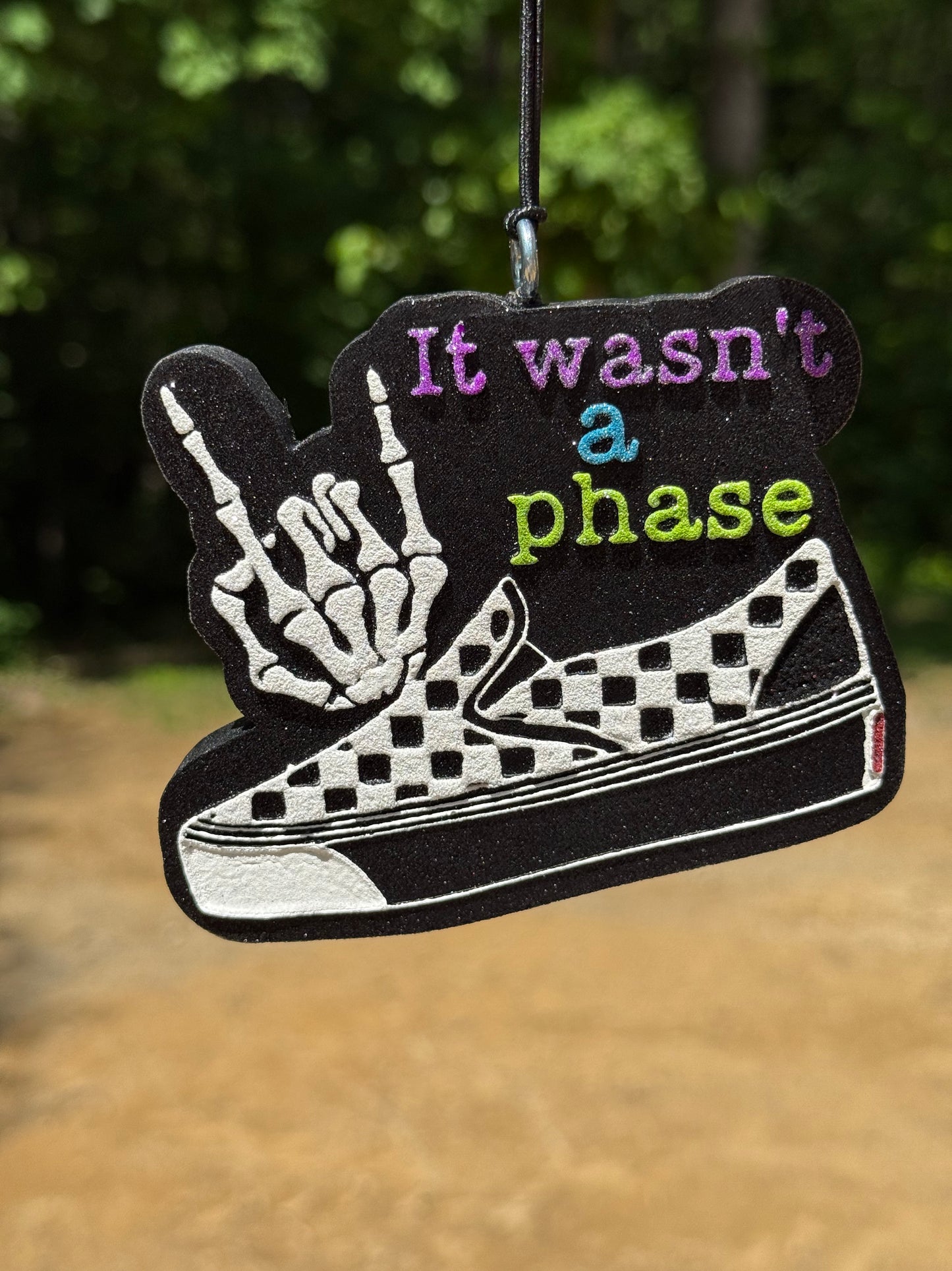 "It Wasn't A Phase" Checkered Shoe Mold