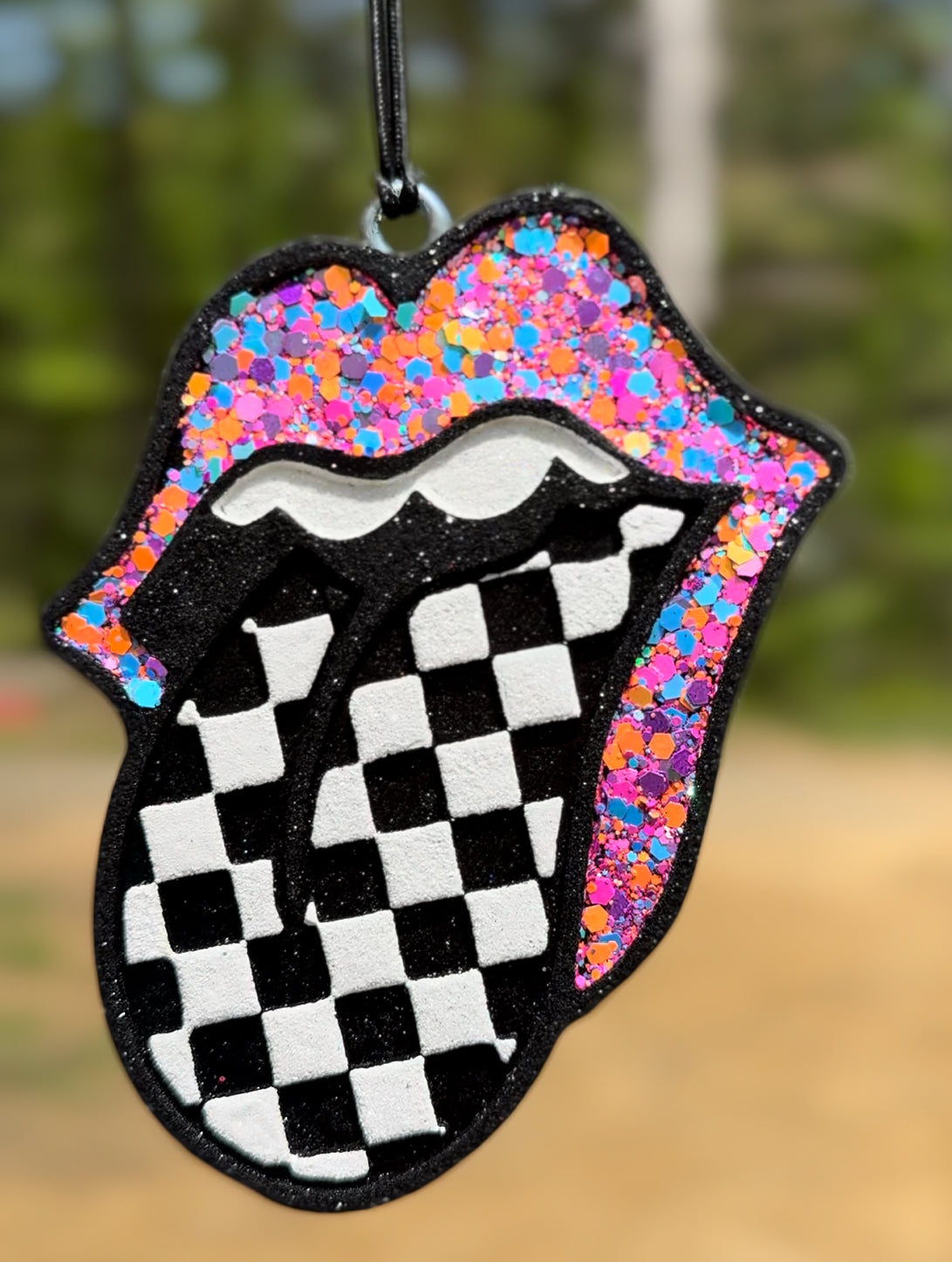 Checkered Tongue and Lips Freshie ~MTO