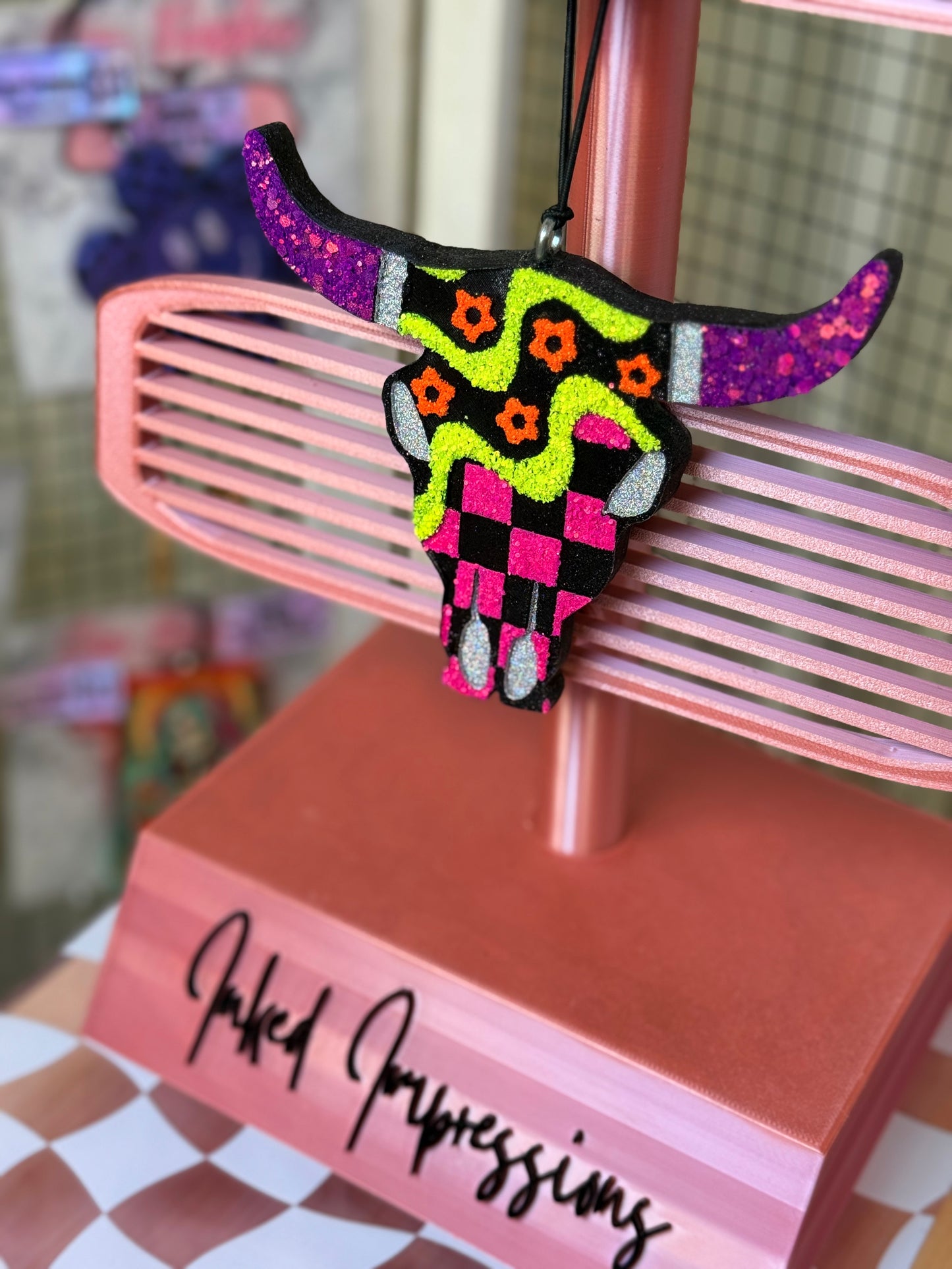 Y2K Bull Skull Freshie~Large