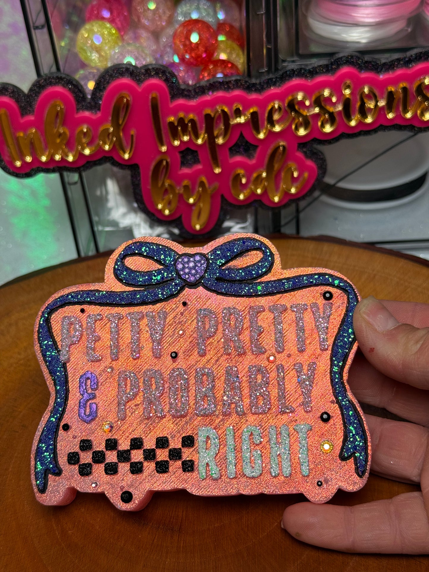 “Petty, Pretty,& Probably RIGHT” Coquette Bow Freshie