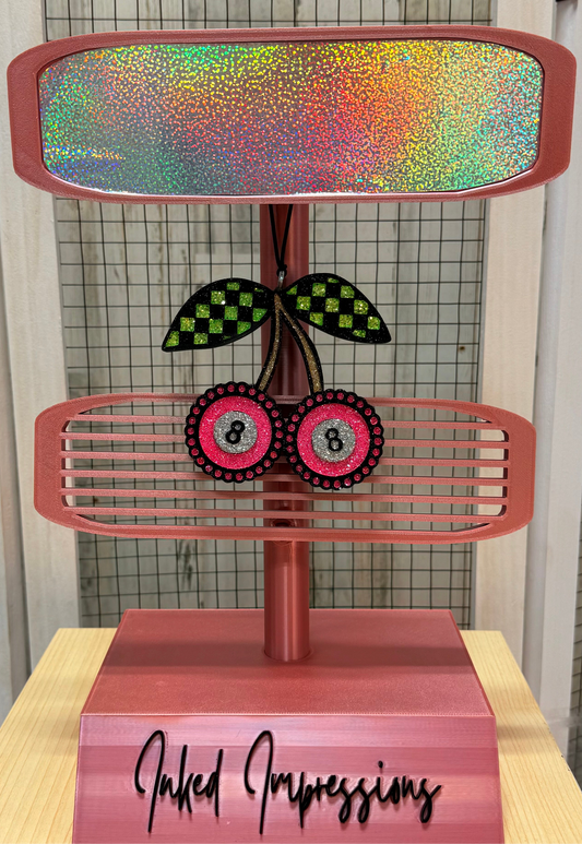 Eightball Checkered Cherries Freshie