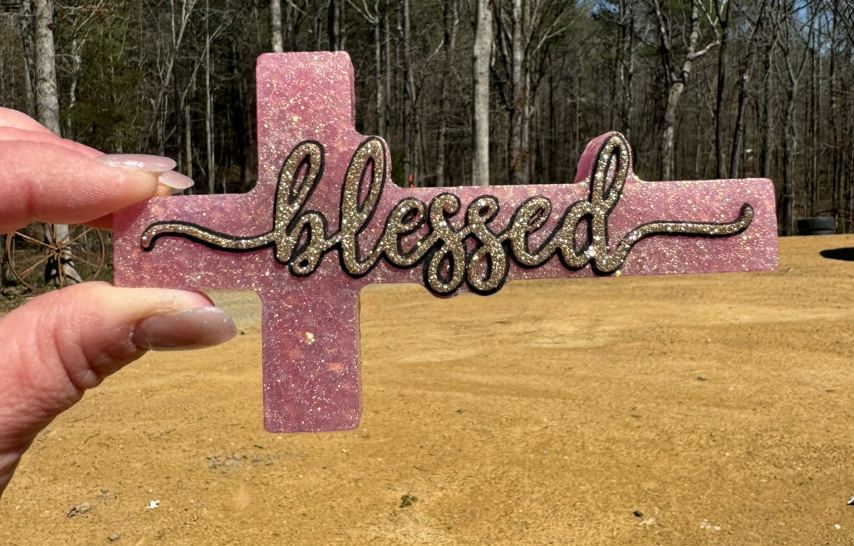 "Blessed" Cross Freshie~MTO